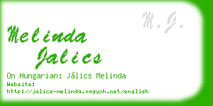 melinda jalics business card